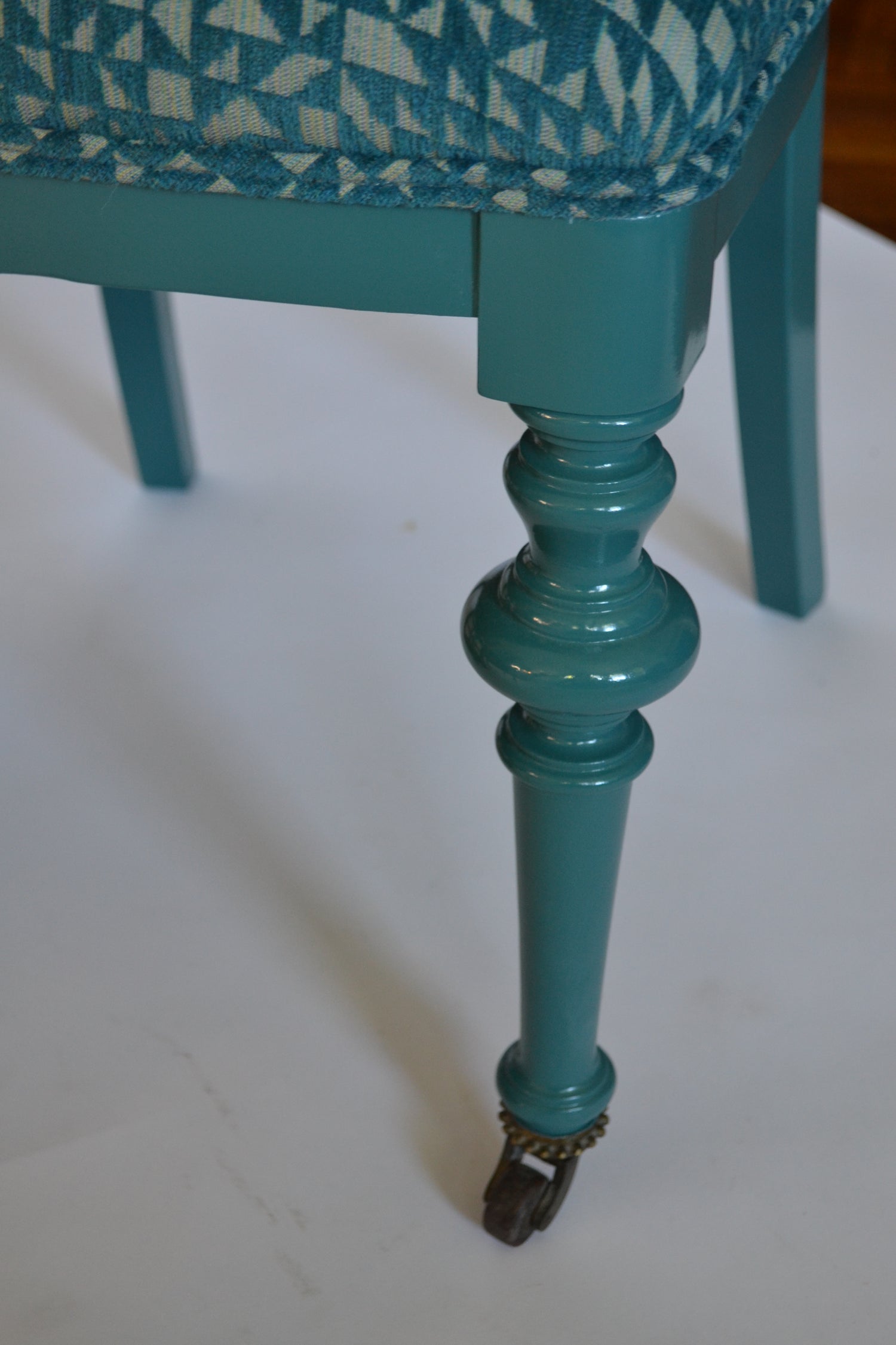 Twin Teal Dining Chairs