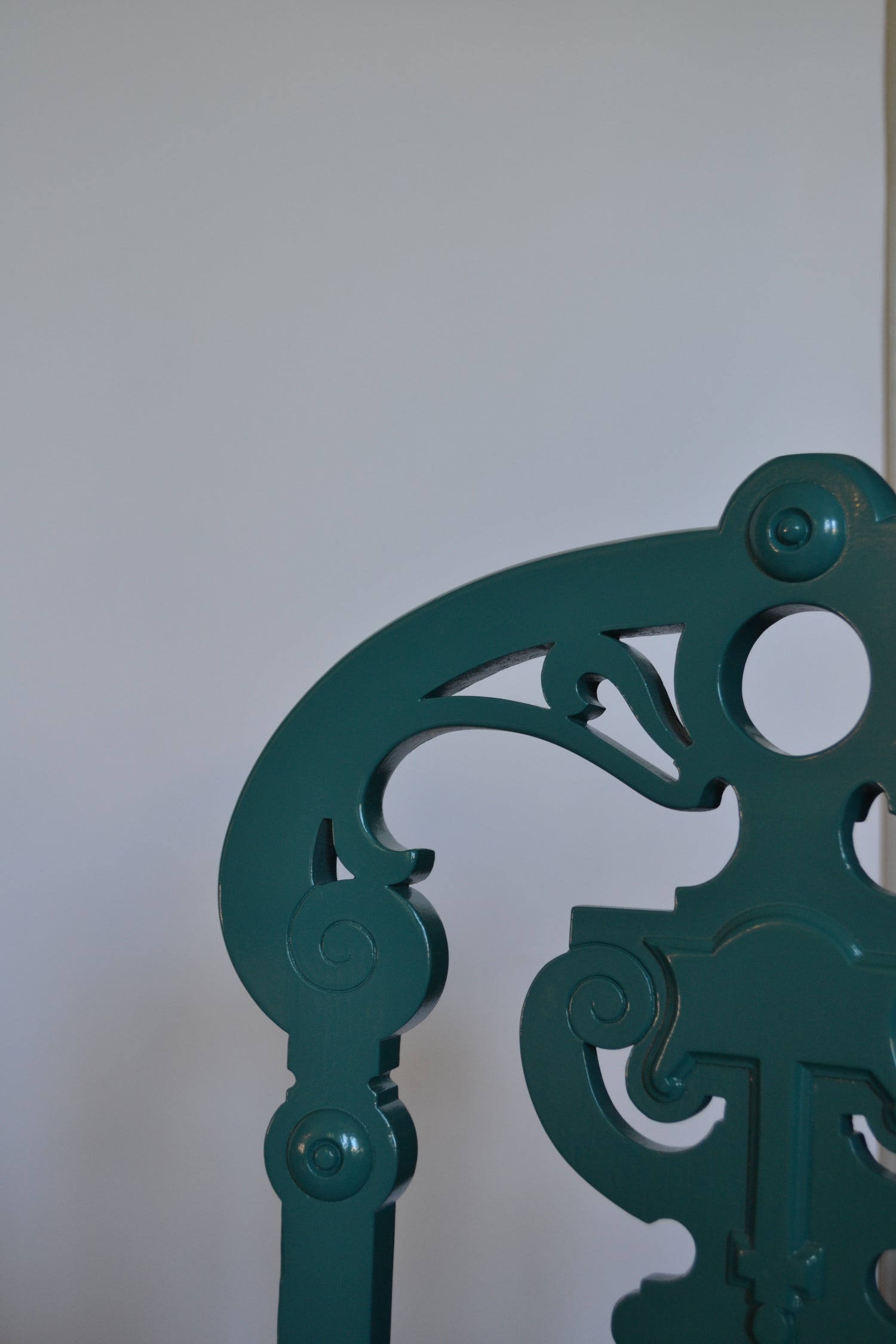 Twin Teal Dining Chairs