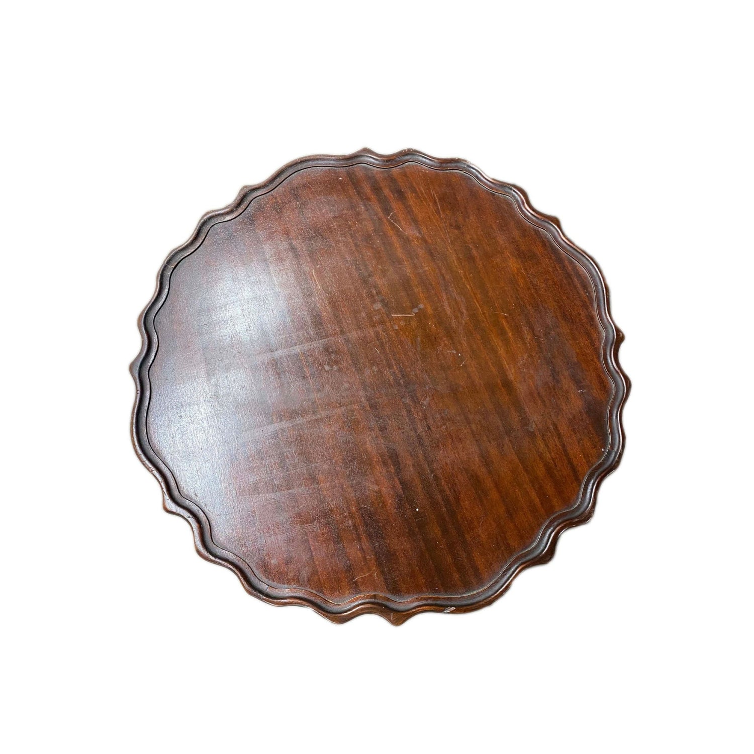 Wavy Scallop Edge Accent Table
