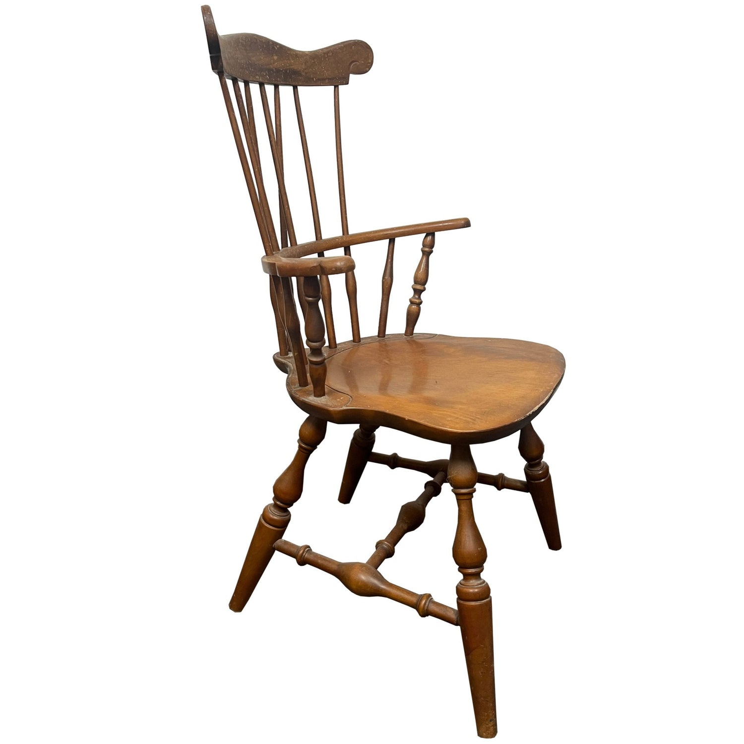 1950s Ethan Allen Baumritter Maple Comb Back Windsor Armchair