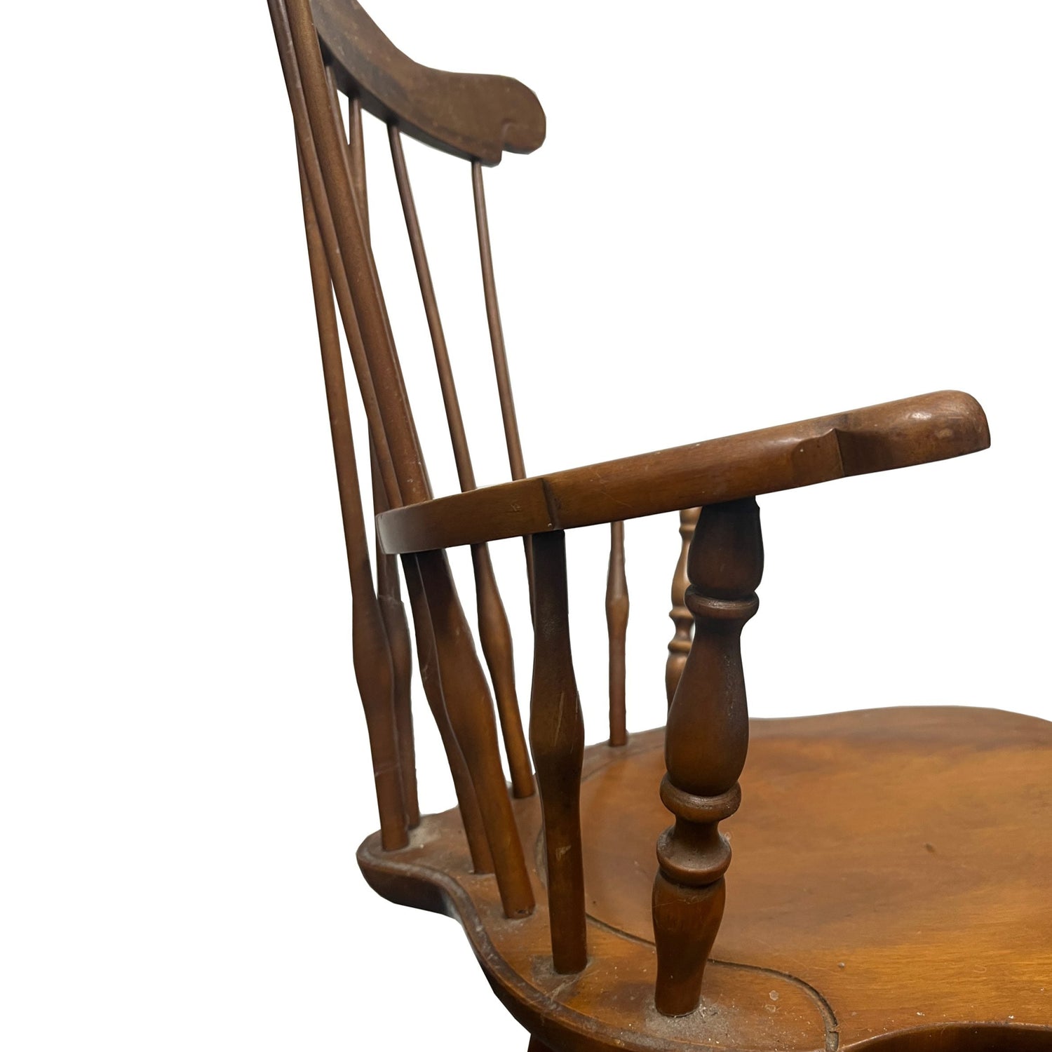 1950s Ethan Allen Baumritter Maple Comb Back Windsor Armchair