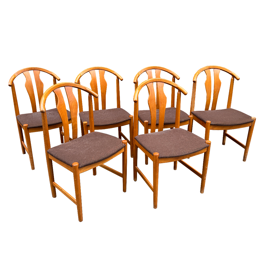 6 Danish Dining Chairs